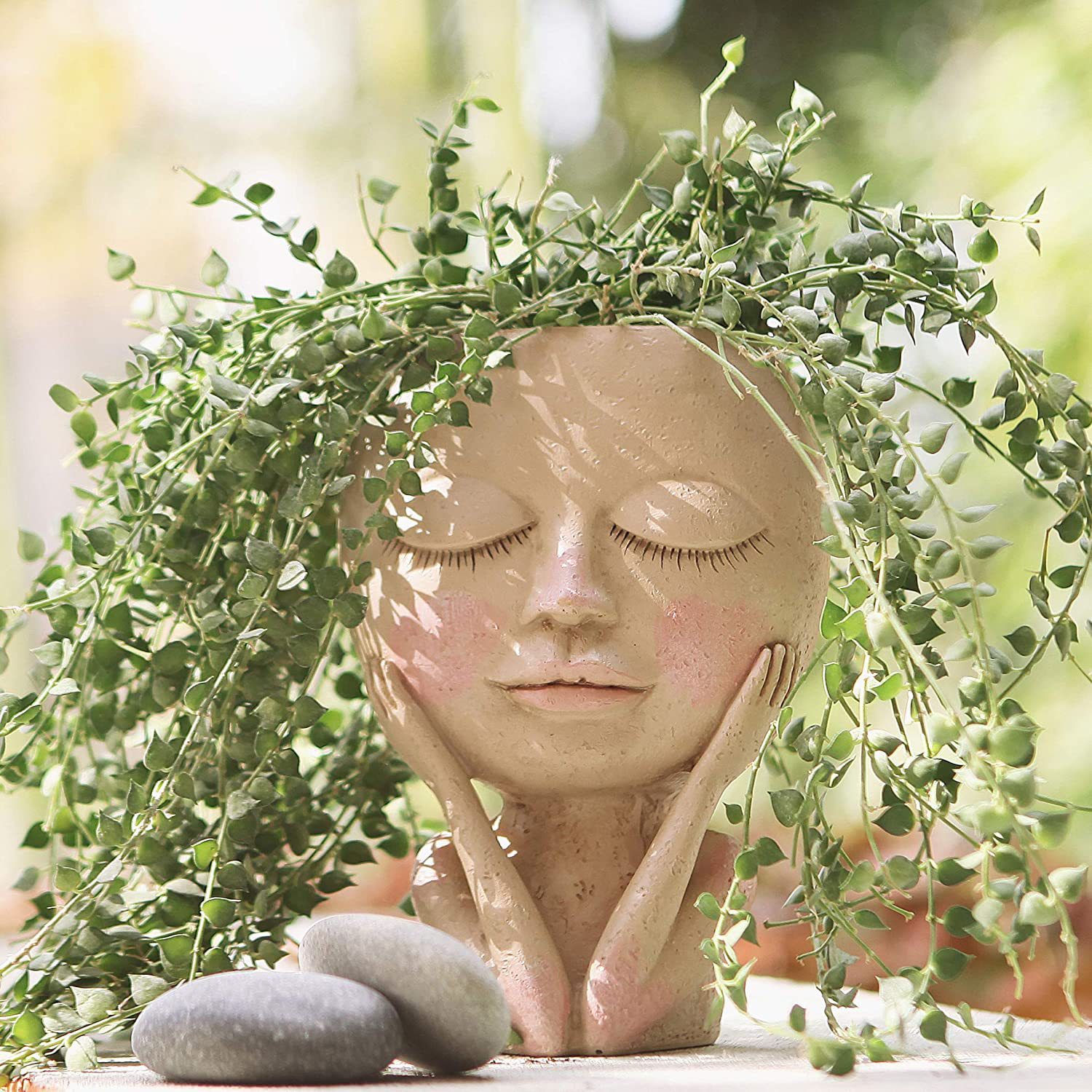Plant Parents - Penanam Bunga Kepala Wajah Anak Perempuan,