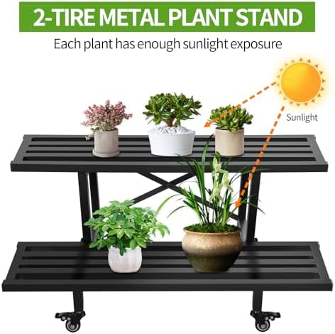 Rak Tanaman Logam Kokoh 2 Ting - Plant Parents ulasan dan harga