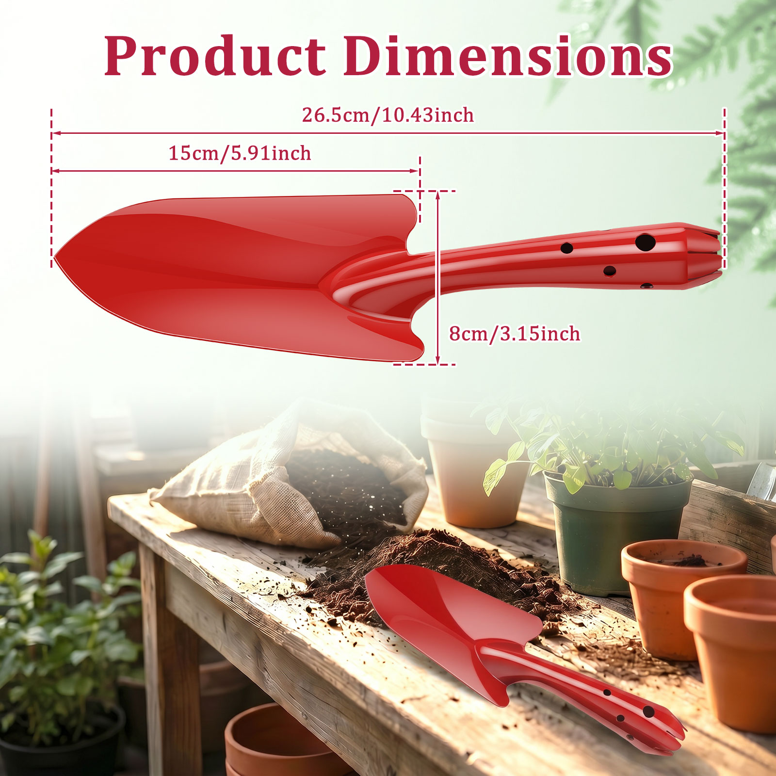 Sekop Taman Logam Tahan Karat  - Plant Parent Tools ulasan dan harga