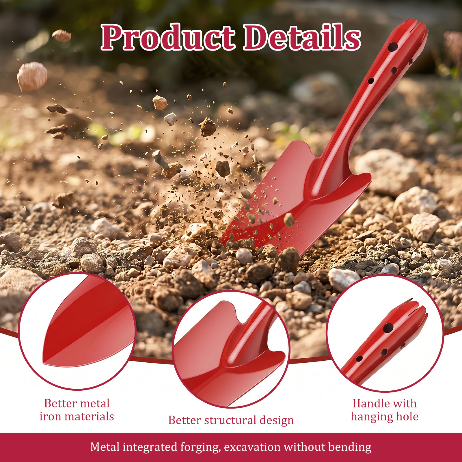 Sekop Taman Logam Tahan Karat  - Plant Parent Tools ulasan dan harga